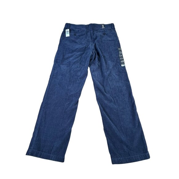 NEW Izod Blue Denim Corduroy Pants Men's Size 34X30 Straight Leg Flat Front NWT - Picture 9 of 10